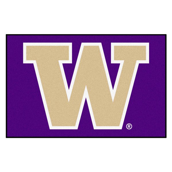 FanMats® - University of Washington 19" x 30" Purple Nylon Face Starter Mat with "W" Logo