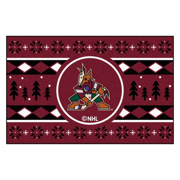 FanMats® - "Holiday Sweater" Arizona Coyotes 19" x 30" Nylon Face Starter Mat with "Coyotes" Logo