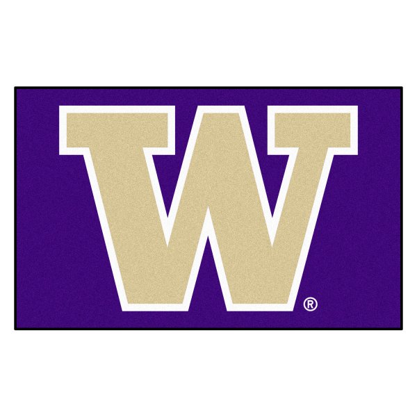FanMats® - University of Washington 60" x 96" Nylon Face Ulti-Mat with "W" Logo