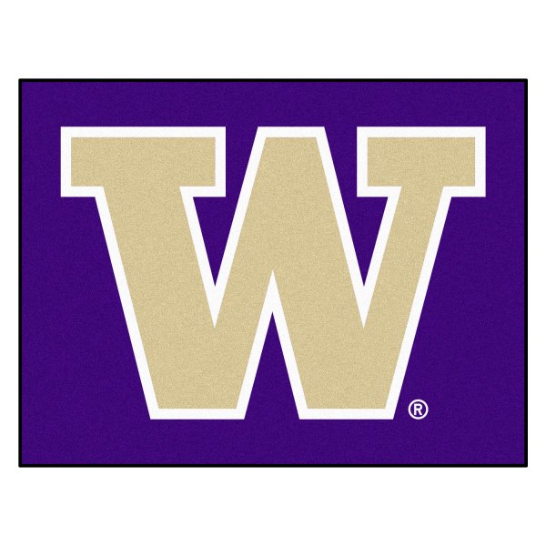 FanMats® - University of Washington 33.75" x 42.5" Nylon Face All-Star Floor Mat with "W" Logo