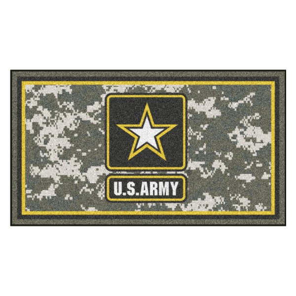 FanMats® - U.S. Army 36" x 60" Nylon Face Plush Floor Rug with "U.S. Army" Official Logo