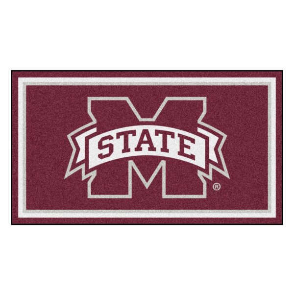 FanMats® - Mississippi State University 36" x 60" Nylon Face Plush Floor Rug with "M State" Logo
