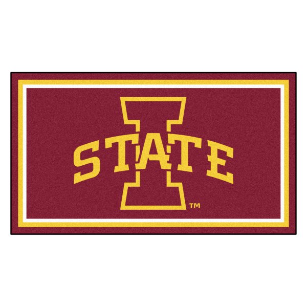 FanMats® - Iowa State University 36" x 60" Nylon Face Plush Floor Rug with "I State" Logo