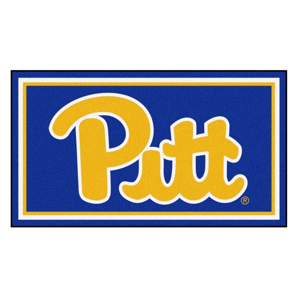 FanMats® - University of Pittsburgh 36" x 60" Nylon Face Plush Floor Rug with "Script Pitt" Logo