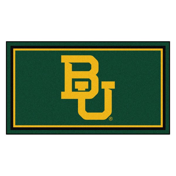 FanMats® - Baylor University 36" x 60" Nylon Face Plush Floor Rug with "BU" Logo