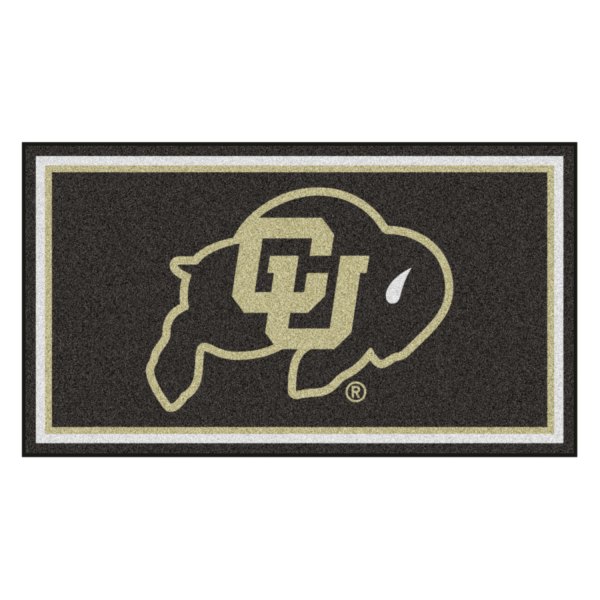 FanMats® - University of Colorado 36" x 60" Nylon Face Plush Floor Rug with "Buffalo CU" Logo