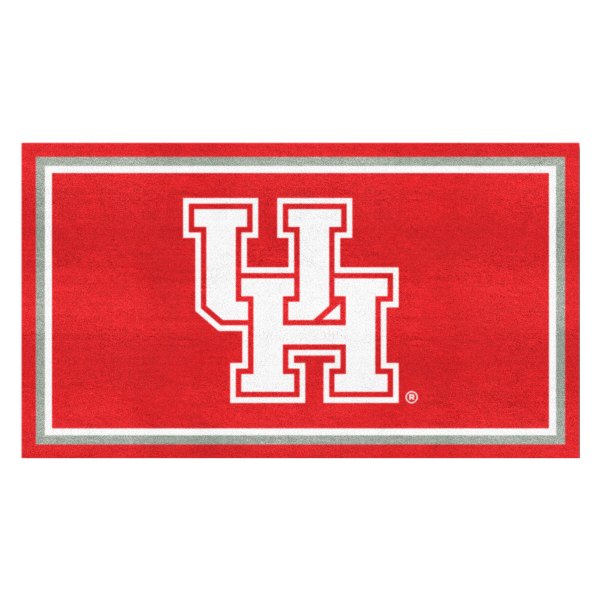 FanMats® - University of Houston 36" x 60" Nylon Face Plush Floor Rug with "Interlocked UH" Logo