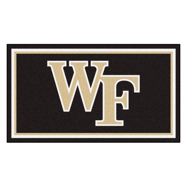 FanMats® - Wake Forest University 36" x 60" Nylon Face Plush Floor Rug with "WF" Logo