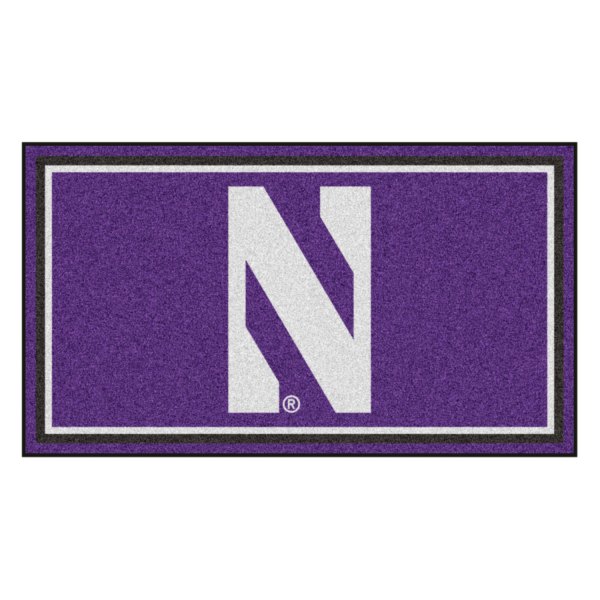 FanMats® - Northwestern University 36" x 60" Nylon Face Plush Floor Rug with "N" Logo