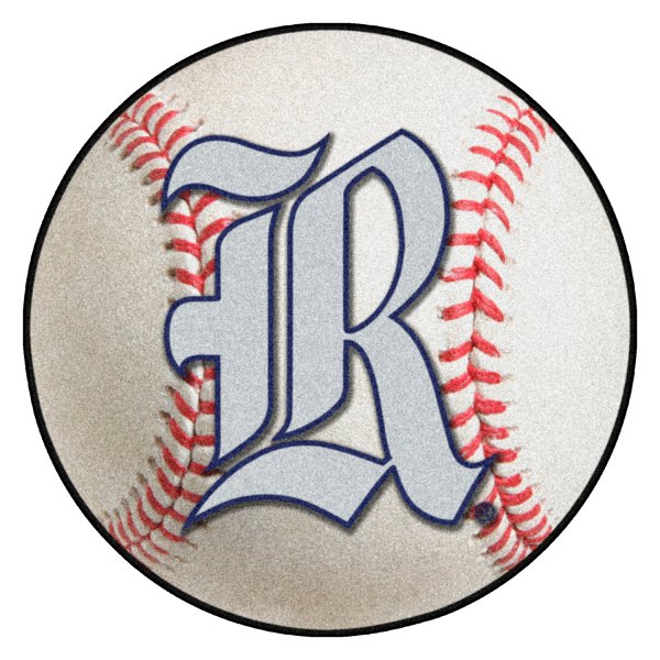 FanMats® - Rice University 27" Dia Nylon Face Baseball Ball Floor Mat with "Stylized R" Logo