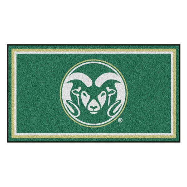 FanMats® - Colorado State University 36" x 60" Nylon Face Plush Floor Rug with "Ram Head" Logo