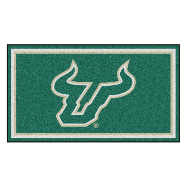 FanMats® - University of South Florida 36" x 60" Nylon Face Plush Floor Rug with "Bull Head" Logo