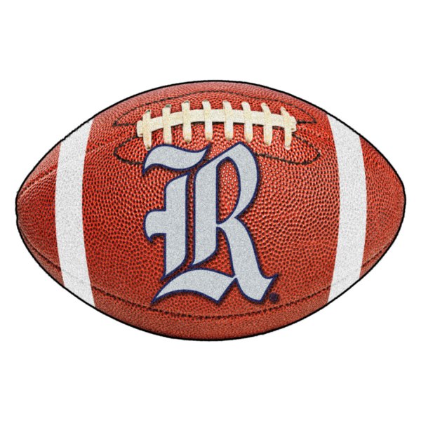FanMats® - Rice University 20.5" x 32.5" Nylon Face Football Ball Floor Mat with "Stylized R" Logo