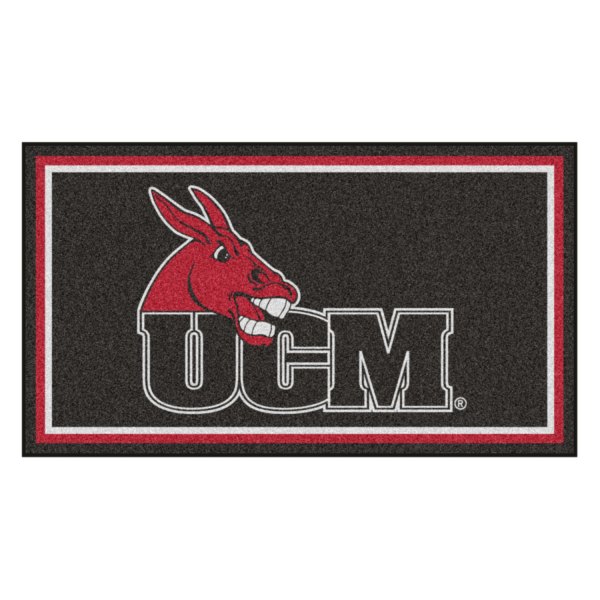 FanMats® - University of Central Missouri 36" x 60" Nylon Face Plush Floor Rug with "Donkey Head and UCM" Logo