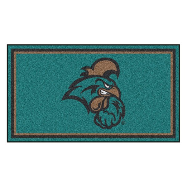 FanMats® - Coastal Carolina University 36" x 60" Nylon Face Plush Floor Rug with "Chanticleer Bird" Logo