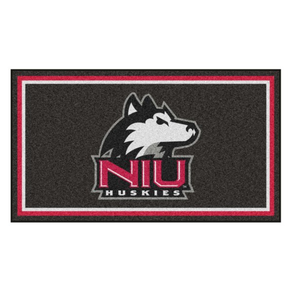 FanMats® - Northern Illinois University 36" x 60" Nylon Face Plush Floor Rug with "NIU and Husky" Logo
