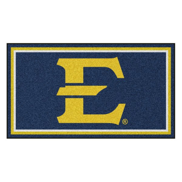 FanMats® - East Tennessee State University 36" x 60" Nylon Face Plush Floor Rug with "Stylized E" Logo