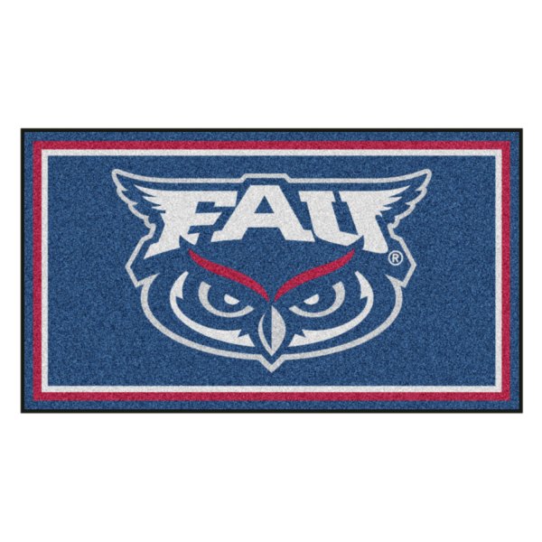 FanMats® - Florida Atlantic University 36" x 60" Nylon Face Plush Floor Rug with "FAU Owl" Logo