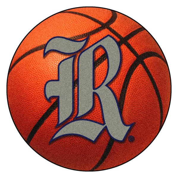FanMats® - Rice University 27" Dia Nylon Face Basketball Ball Floor Mat with "Stylized R" Logo
