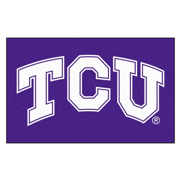 FanMats® - Texas Christian University 60" x 96" Nylon Face Ulti-Mat with "TCU" Logo