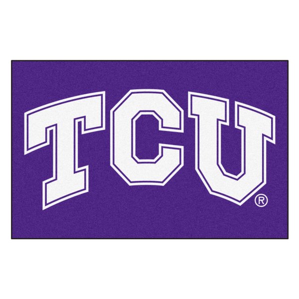 FanMats® - Texas Christian University 19" x 30" Nylon Face Starter Mat with "TCU" Logo
