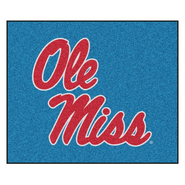 FanMats® - University of Mississippi (Ole Miss) 59.5" x 71" Nylon Face Tailgater Mat with Alternate Light Blue "Ole Miss" Script Logo