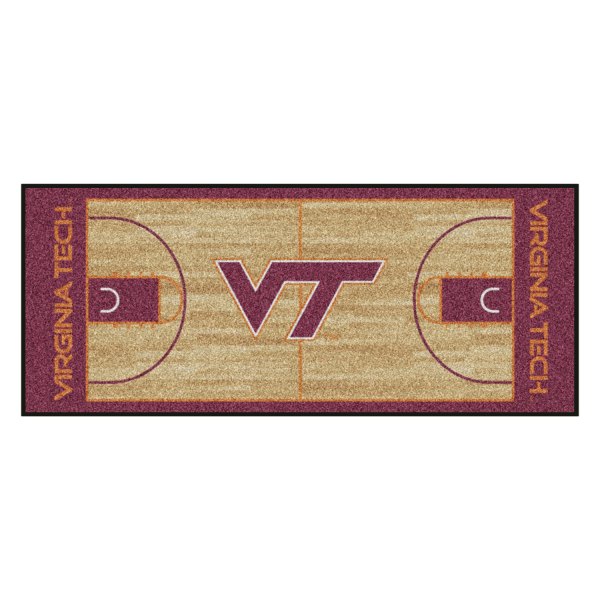 FanMats® - Virginia Tech 30" x 72" Nylon Face Basketball Court Runner Mat with "VT" Logo