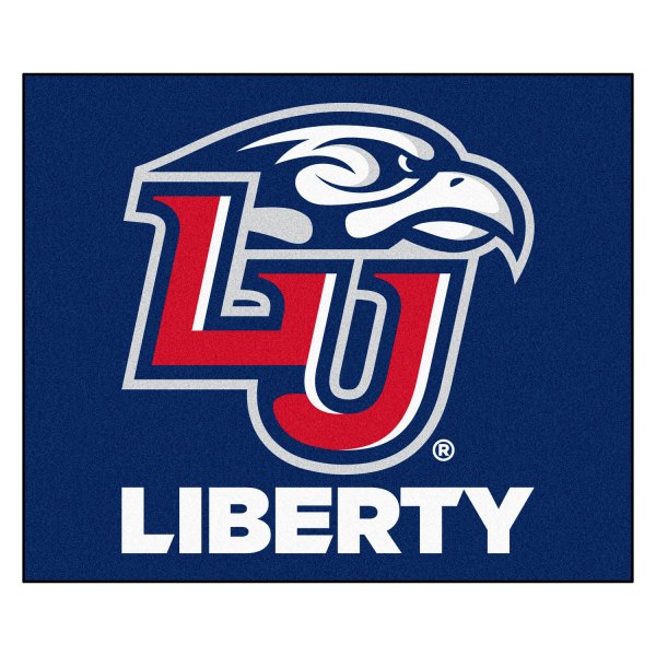 FanMats® - Liberty University 59.5" x 71" Nylon Face Tailgater Mat with "LU & Sparky" Logo & Wordmark
