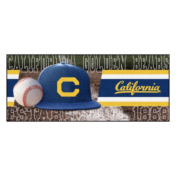 FanMats® - University of California (Berkeley) 30" x 72" Nylon Face Baseball Runner Mat with "Cal" Logo