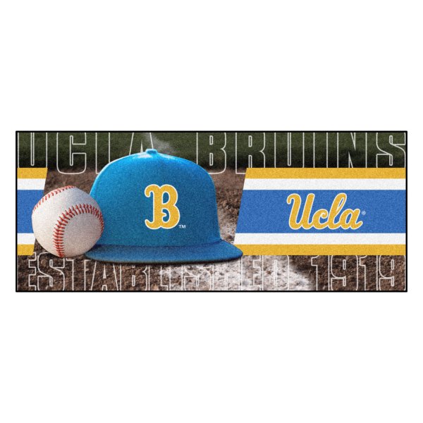 FanMats® - University of California (Los Angeles) 30" x 72" Nylon Face Baseball Runner Mat with "script UCLA" Logo