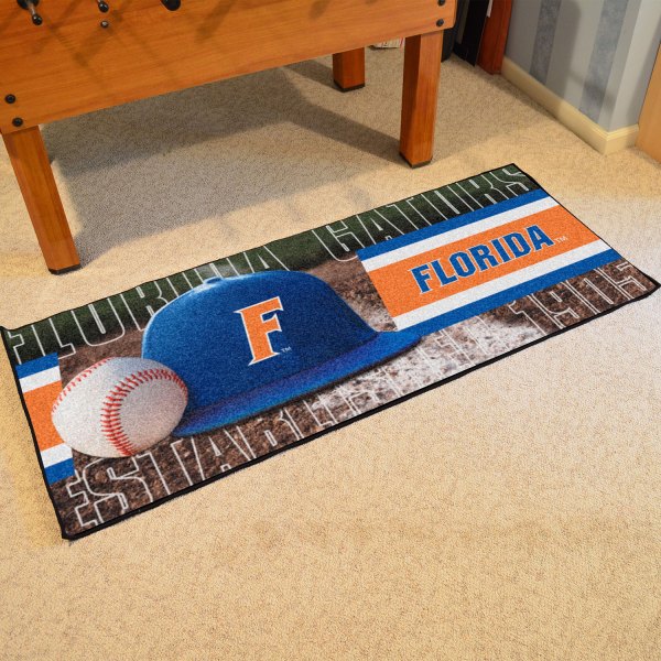 FanMats® - University of Florida 30" x 72" Nylon Face Baseball Runner Mat with "Gator" Logo