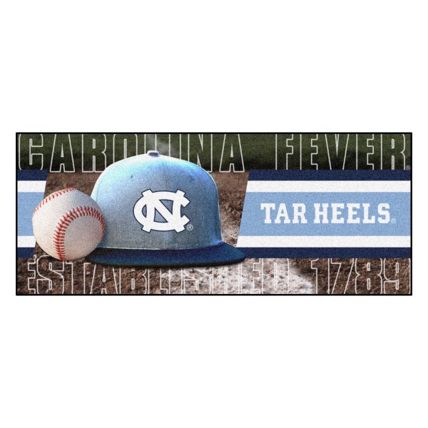 FanMats® - University of North Carolina (Chapel Hill) 30" x 72" Nylon Face Baseball Runner Mat with "Ram" Logo