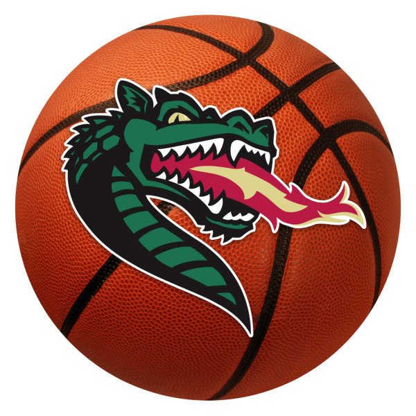 FanMats® - University of Alabama at Birmingham 27" Dia Nylon Face Basketball Ball Floor Mat with "Dragon" Logo
