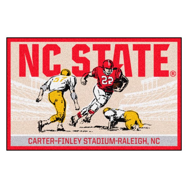 FanMats® - North Carolina State University 19" x 30" Nylon Face Ticket Starter Mat