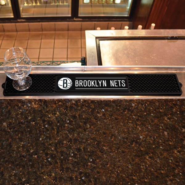 FanMats® - NBA "Brooklyn Nets" "Brooklyn Nets" Vinyl Drink Mat