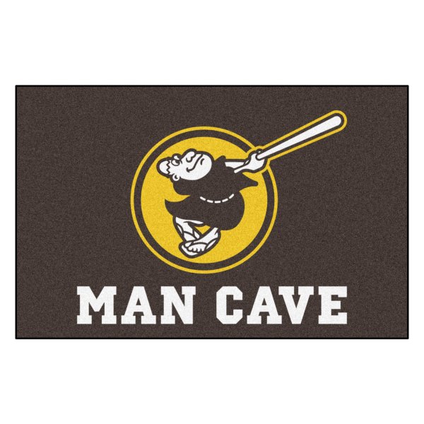 FanMats® - San Diego Padres 19" x 30" Nylon Face Man Cave Starter Mat