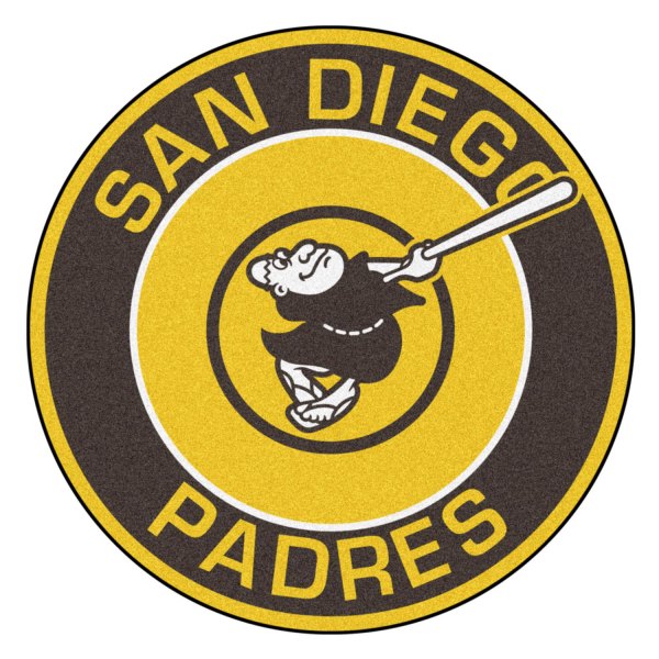 FanMats® - San Diego Padres 27" Dia Nylon Face Floor Mat