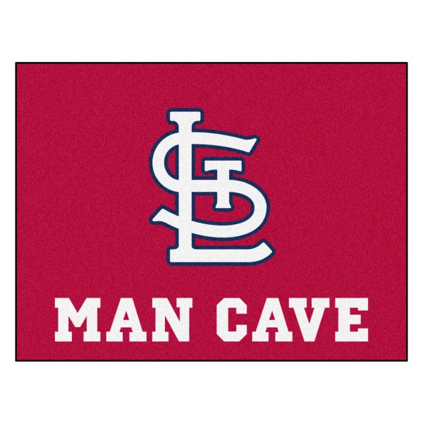 FanMats® - 33.75" x 42.5" Nylon Face Man Cave All-Star Floor Mat with St. Louis Cardinals Man Cave All-Star