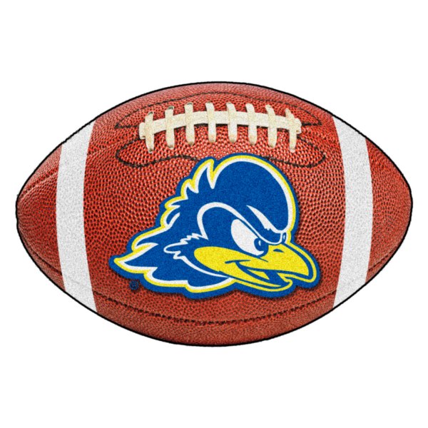 FanMats® - University of Delaware 20.5" x 32.5" Nylon Face Football Ball Floor Mat with "Blue Hen" Logo