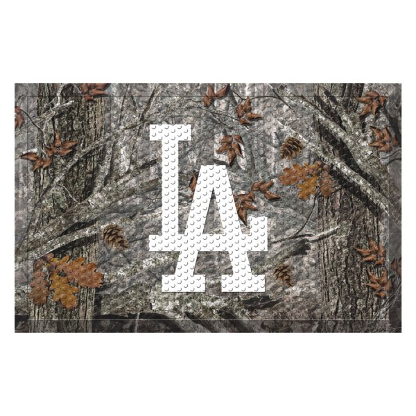 FanMats® - Los Angeles Dodgers 19" x 30" Rubber Scraper Door Mat