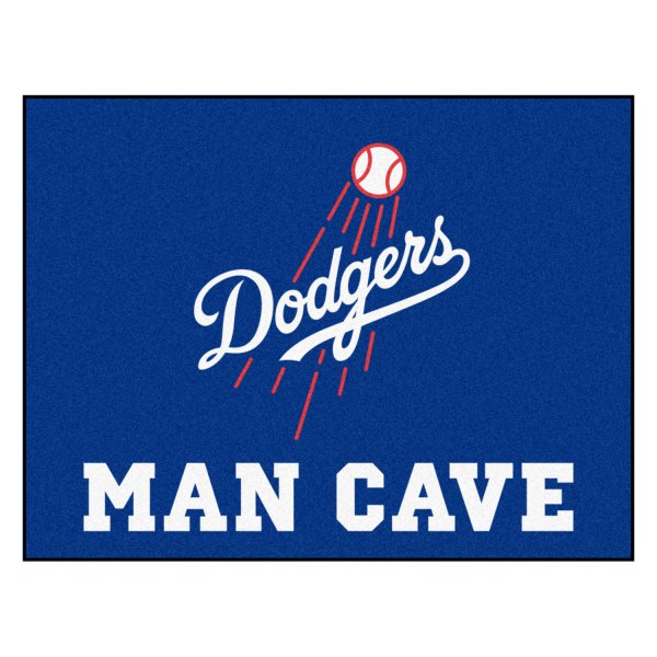 FanMats® - Los Angeles Dodgers 33.75" x 42.5" Nylon Face Man Cave All-Star Floor Mat