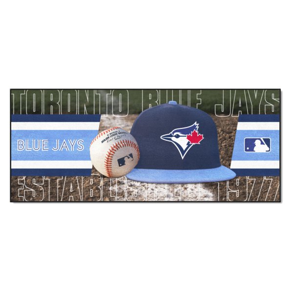 FanMats® - Toronto Blue Jays 30" x 72" Nylon Face Baseball Runner Mat