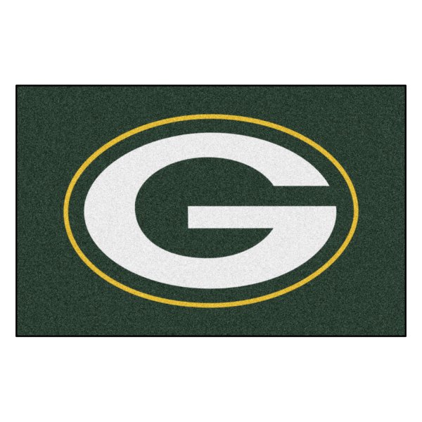 FanMats® - Green Bay Packers 33.75" x 42.5" Nylon Face All-Star Floor Mat