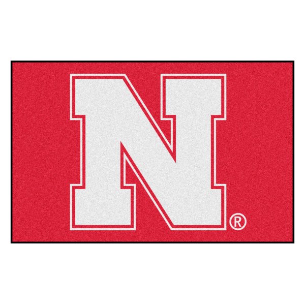 FanMats® - University of Nebraska 19" x 30" Nylon Face Starter Mat with "Block N" Logo