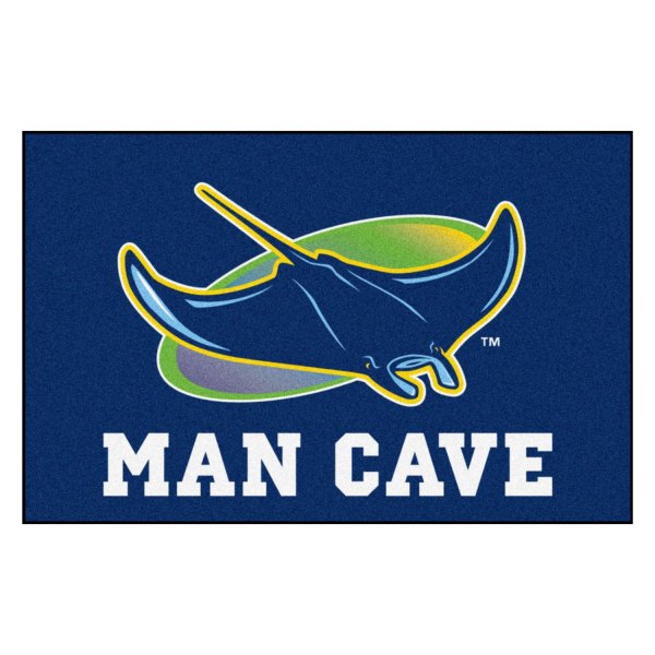 FanMats® - Tampa Bay Rays 19" x 30" Nylon Face Man Cave Starter Mat with "Ray" Logo