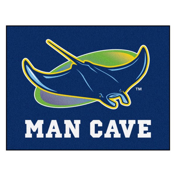 FanMats® - Tampa Bay Rays 33.75" x 42.5" Nylon Face Man Cave All-Star Floor Mat with "Ray" Logo
