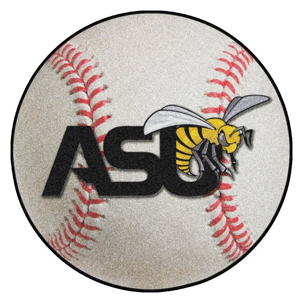 FanMats® - Alabama State University 27" Dia Nylon Face Baseball Ball Floor Mat with "ASU Hornet" Logo