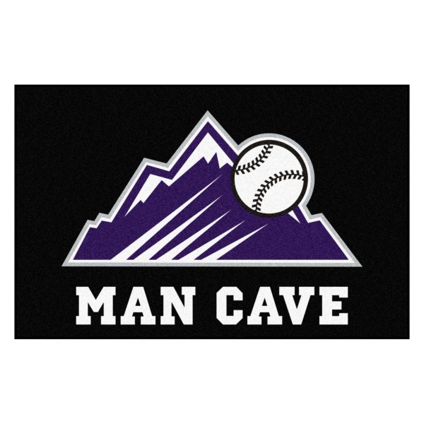 FanMats® - Colorado Rockies 19" x 30" Nylon Face Man Cave Starter Mat