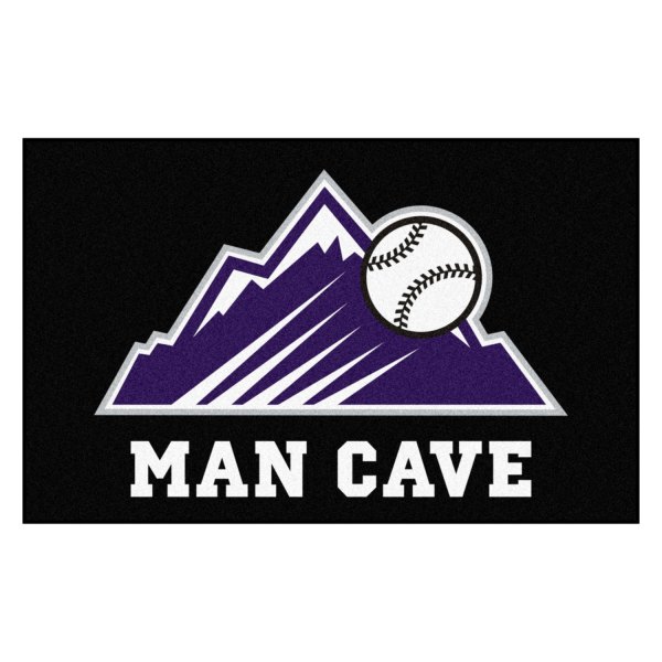 FanMats® - Colorado Rockies 60" x 96" Nylon Face Man Cave Ulti-Mat