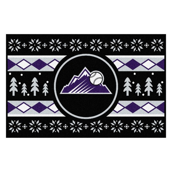 FanMats® - "Holiday Sweater" Colorado Rockies 19" x 30" Nylon Face Starter Mat